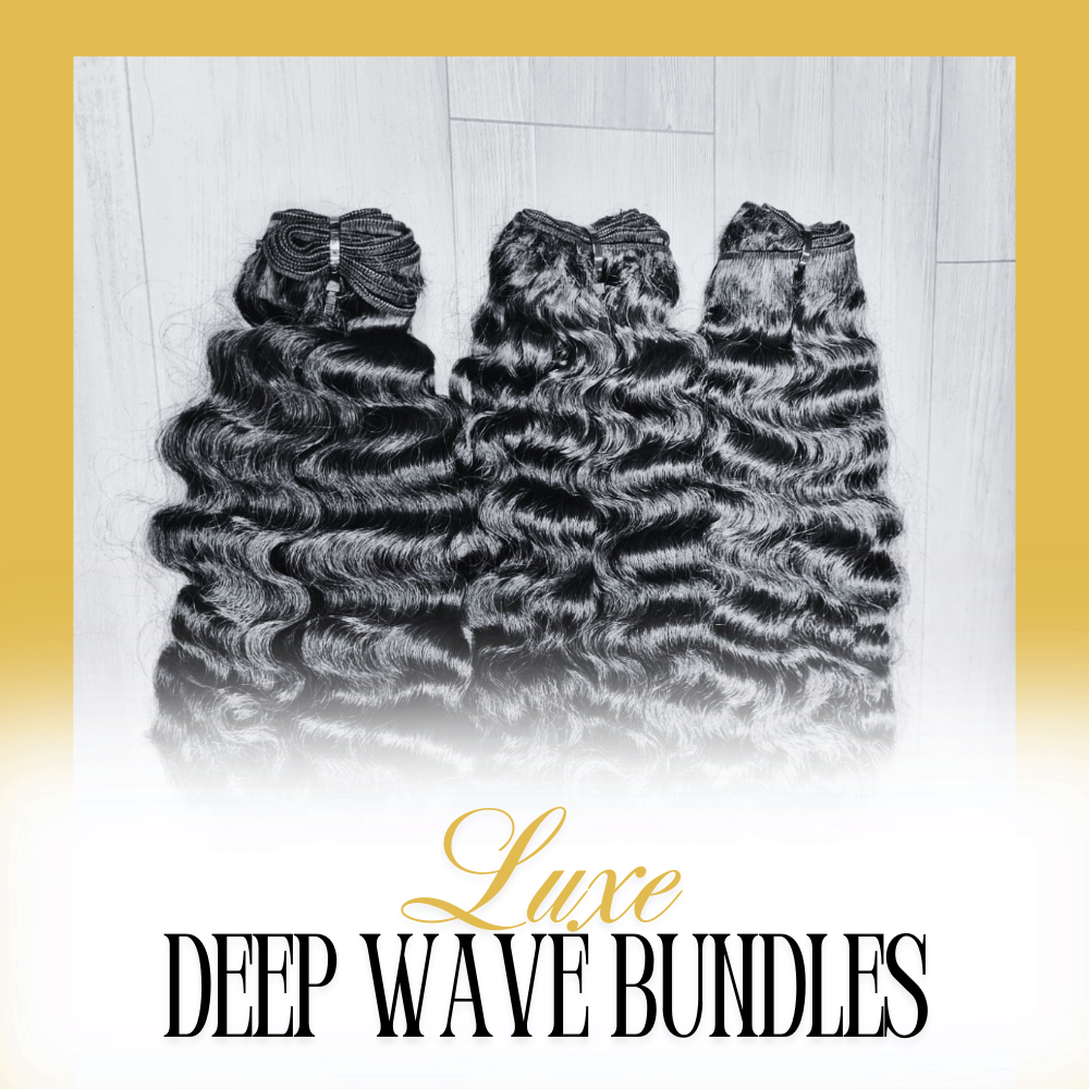 Raw Human Hair Deep Wave Bundles